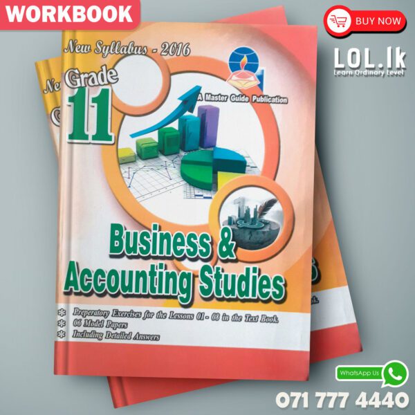 Master Guide Grade 11 Business and Accounting Studies workbook | English Medium