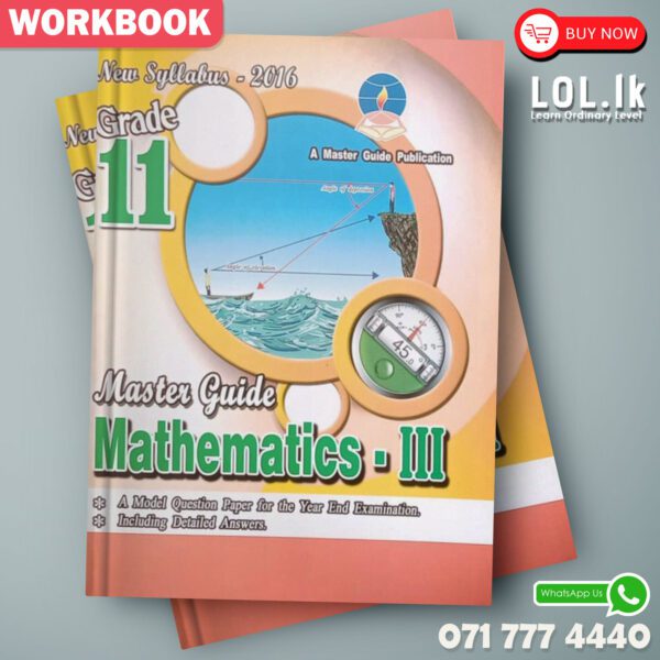 Master Guide Grade 11 Maths workbook(Part III) | English Medium