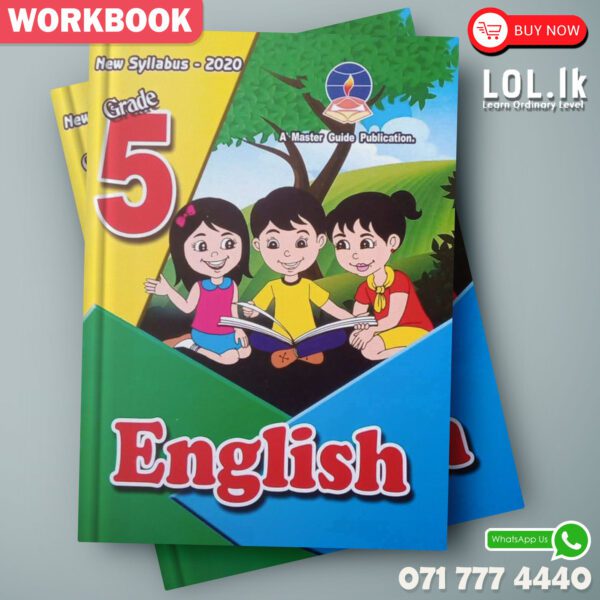 Master Guide Grade 05 English workbook | English Medium