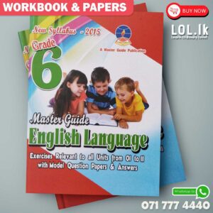 Master Guide Grade 06 English workbook | English Medium