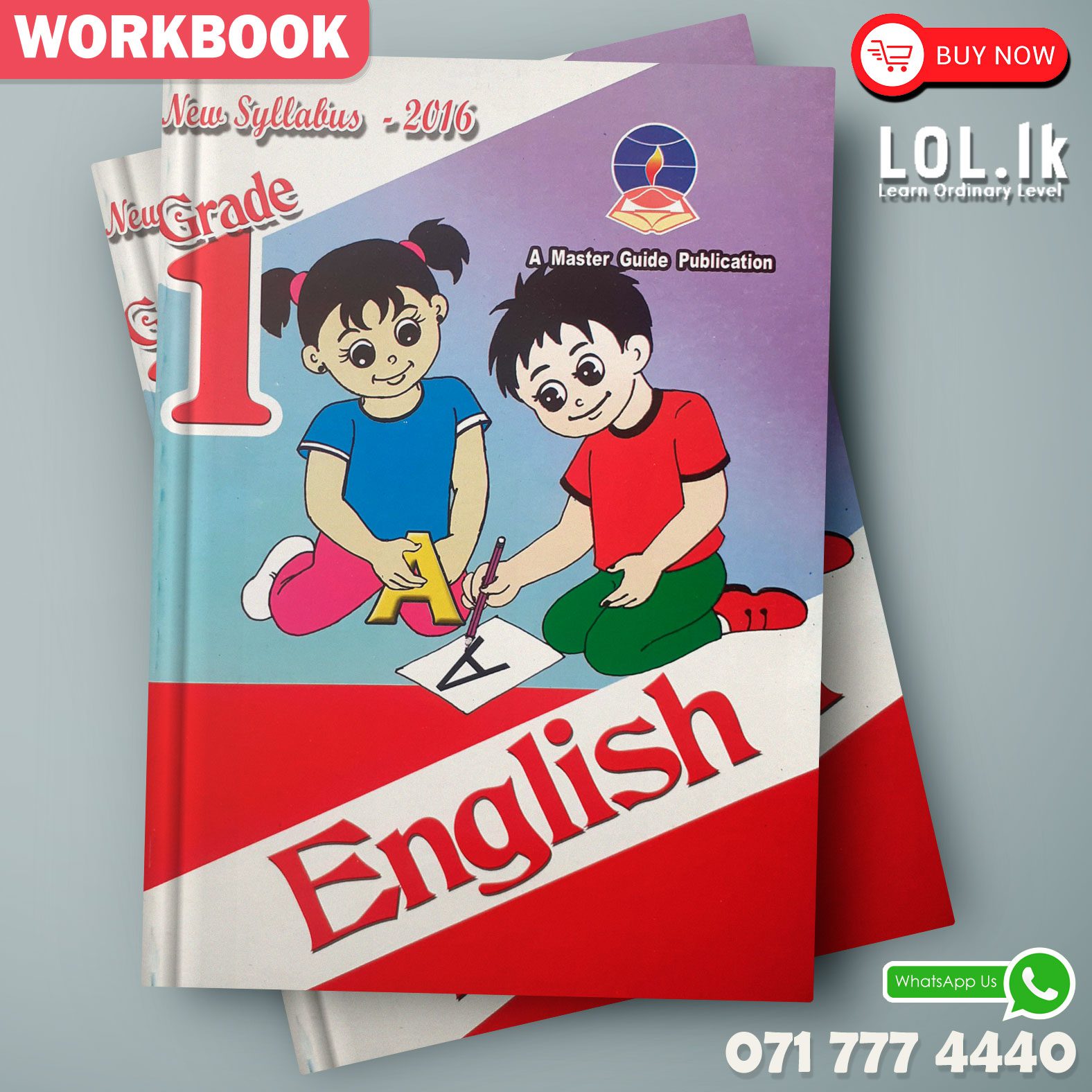 Master Guide Grade 01 English workbook | English Medium - LoL.lk Bookstore