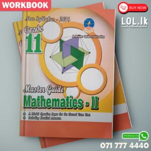Master Guide Grade 11 Maths workbook(Part II) | English Medium
