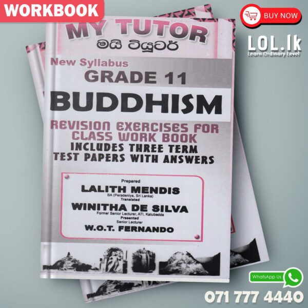 Mytutor Grade 11 Buddhism Workbook - English Medium Mytutor Grade 11 Buddhism Workbook - English Medium