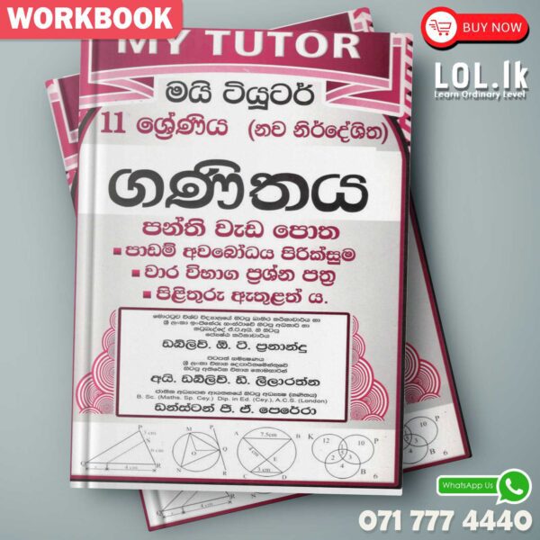 Mytutor Grade 11 Mathematics Workbook - Sinhala Medium