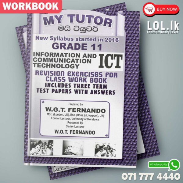 Mytutor Grade 11 ICT Workbook - English Medium