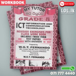 Mytutor Grade 08 ICT Workbook - English MediumMytutor Grade 08 ICT Workbook - English Medium