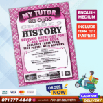 Grade 09 History Workbook with Term Test Papers (My Tutor) | English Medium
