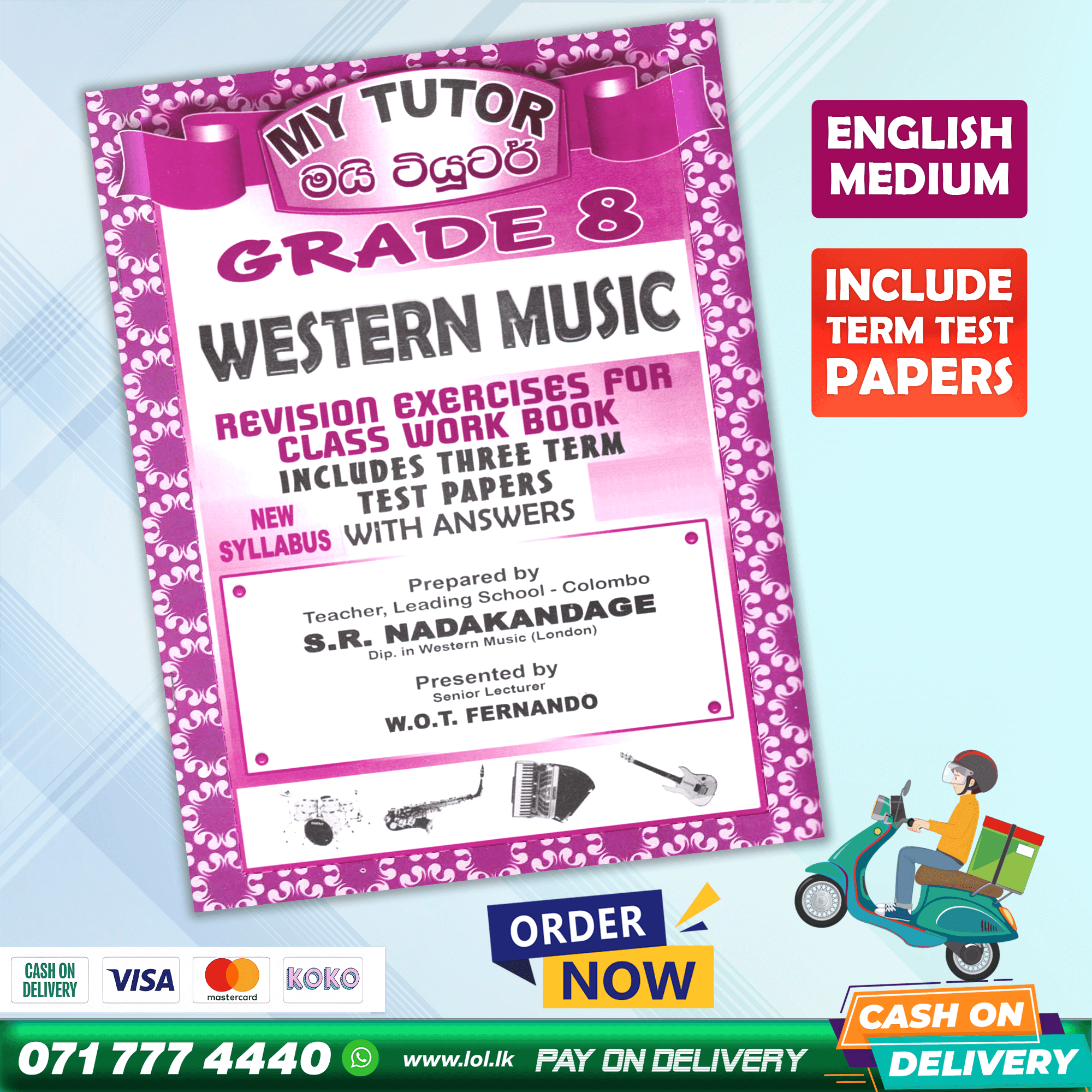 Mytutor Grade 08 Western Music Workbook - English Medium