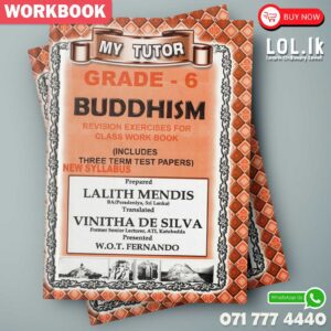 Mytutor Grade 06 Buddhism Workbook - English Medium