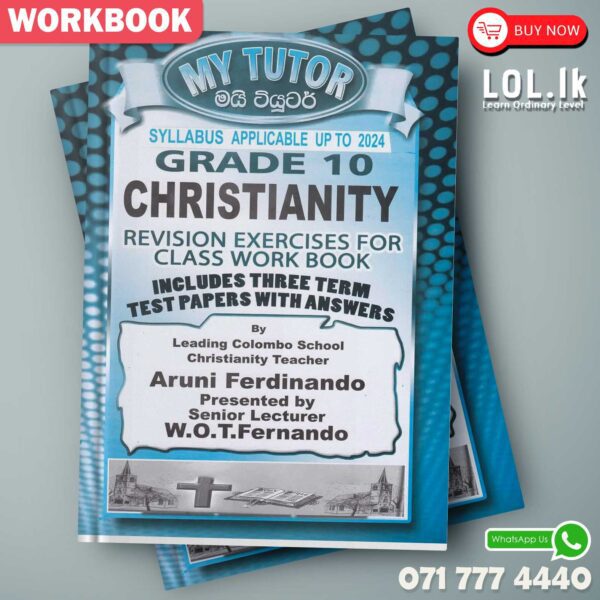 Mytutor Grade 10 Christianity Workbook - English Medium