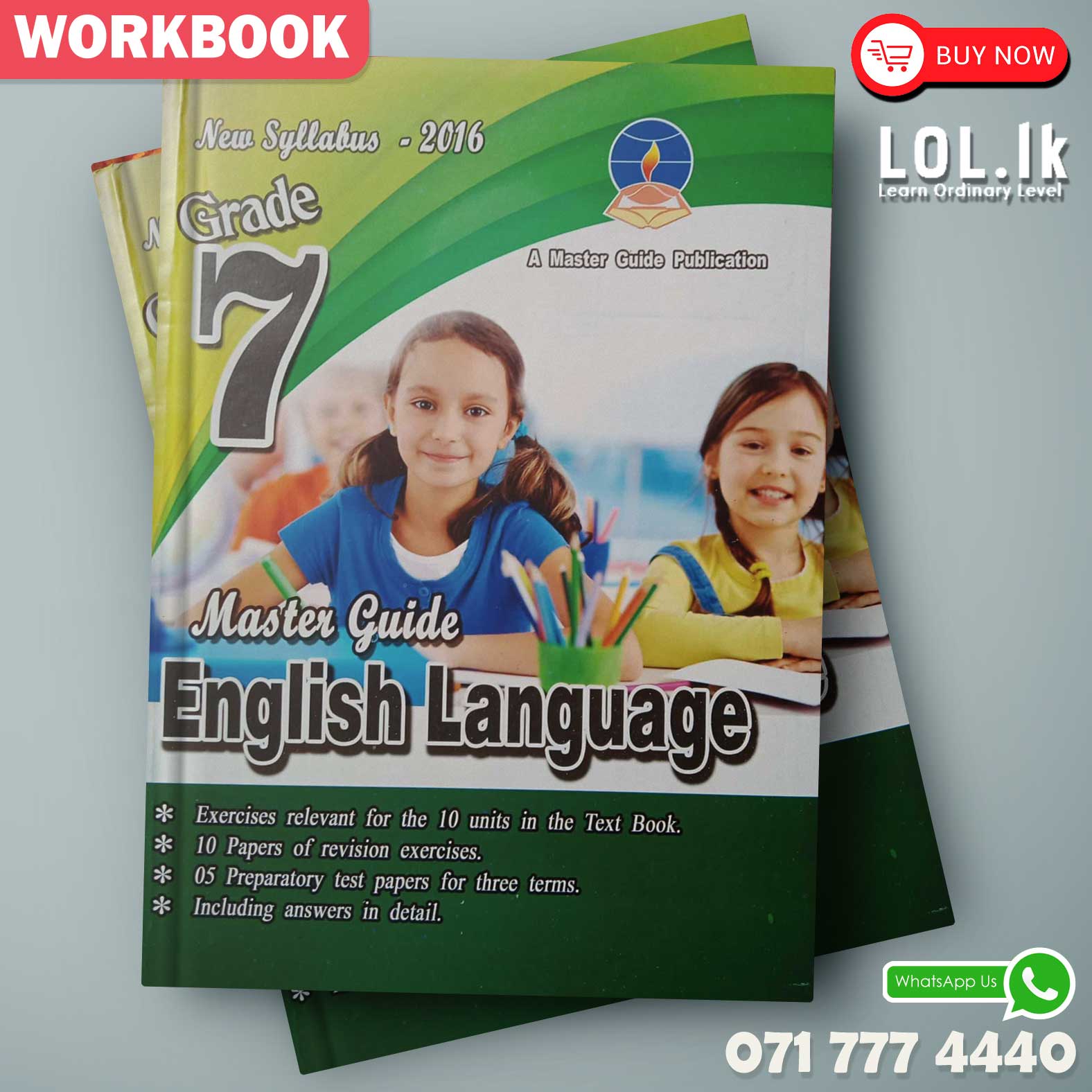 Master Guide Grade 07 English workbook - LoL.lk Bookstore