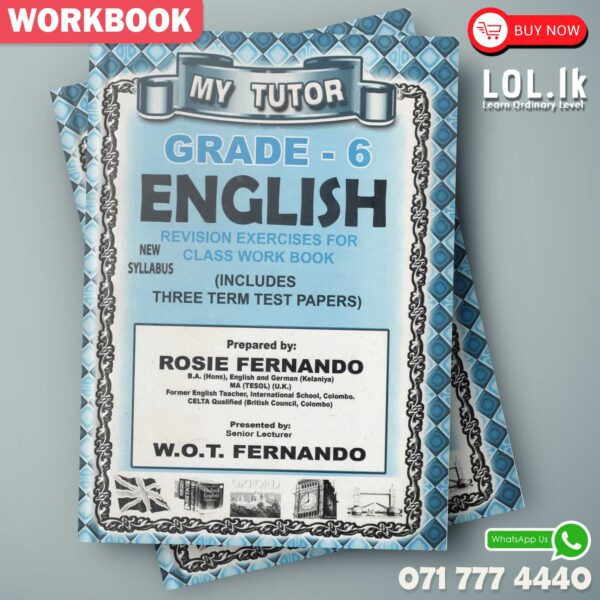 Mytutor Grade 06 English Workbook