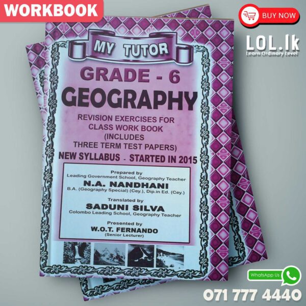 Mytutor Grade 06 Geography Workbook - English Medium
