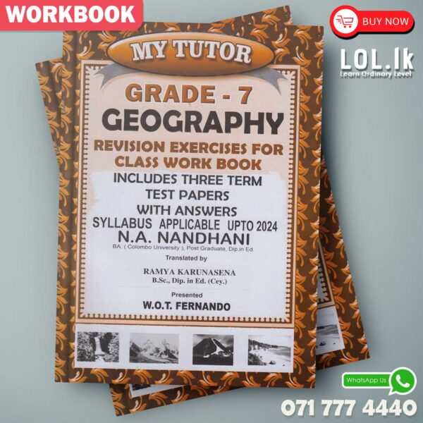 Mytutor Grade 07 Geography Workbook - English Medium