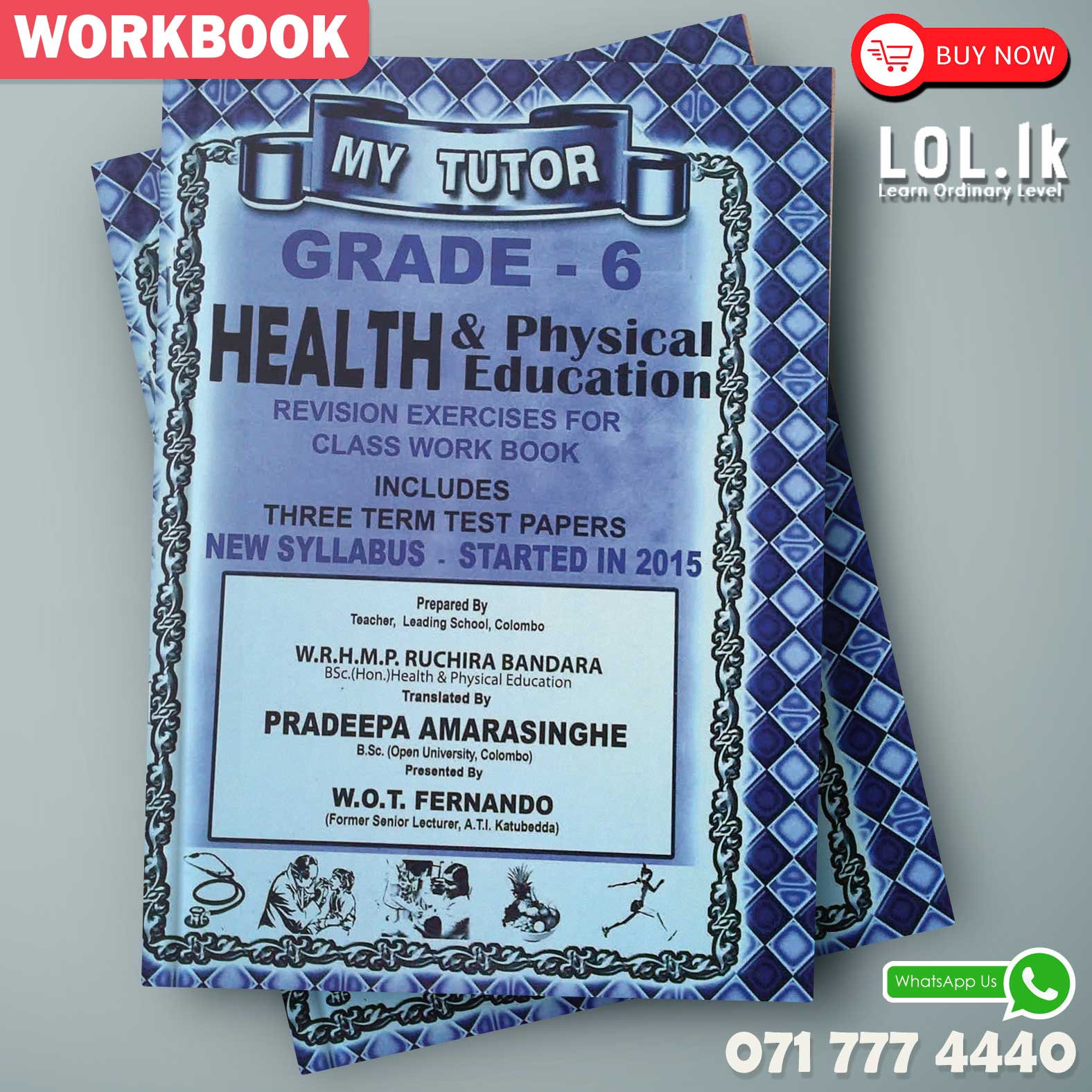 Mytutor Grade 06 Health Workbook - English Medium