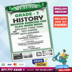 Grade 07 History Workbook with Term Test Papers (My Tutor) | English Medium