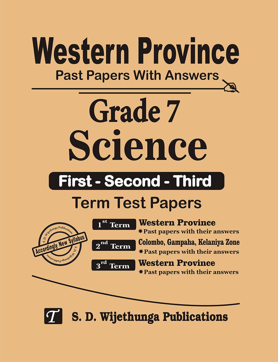 Western Province Grade 07 Science Paper Book ( English Medium) - SD Wijethunga Publications