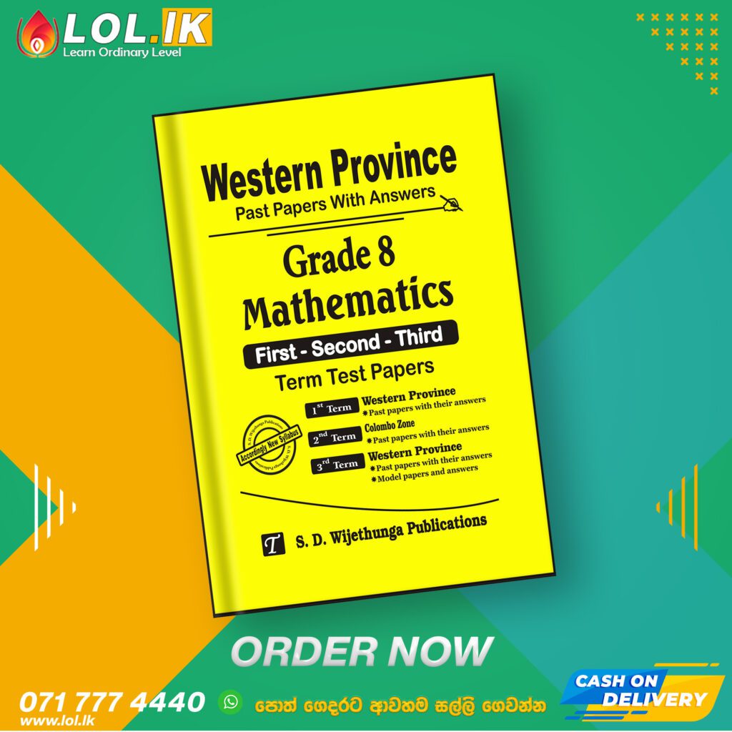 Western province grade 08 maths papers book