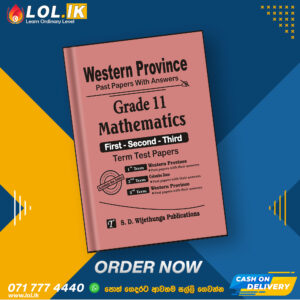 Western Province Grade 11 Maths Term Test Papers Book | English Medium