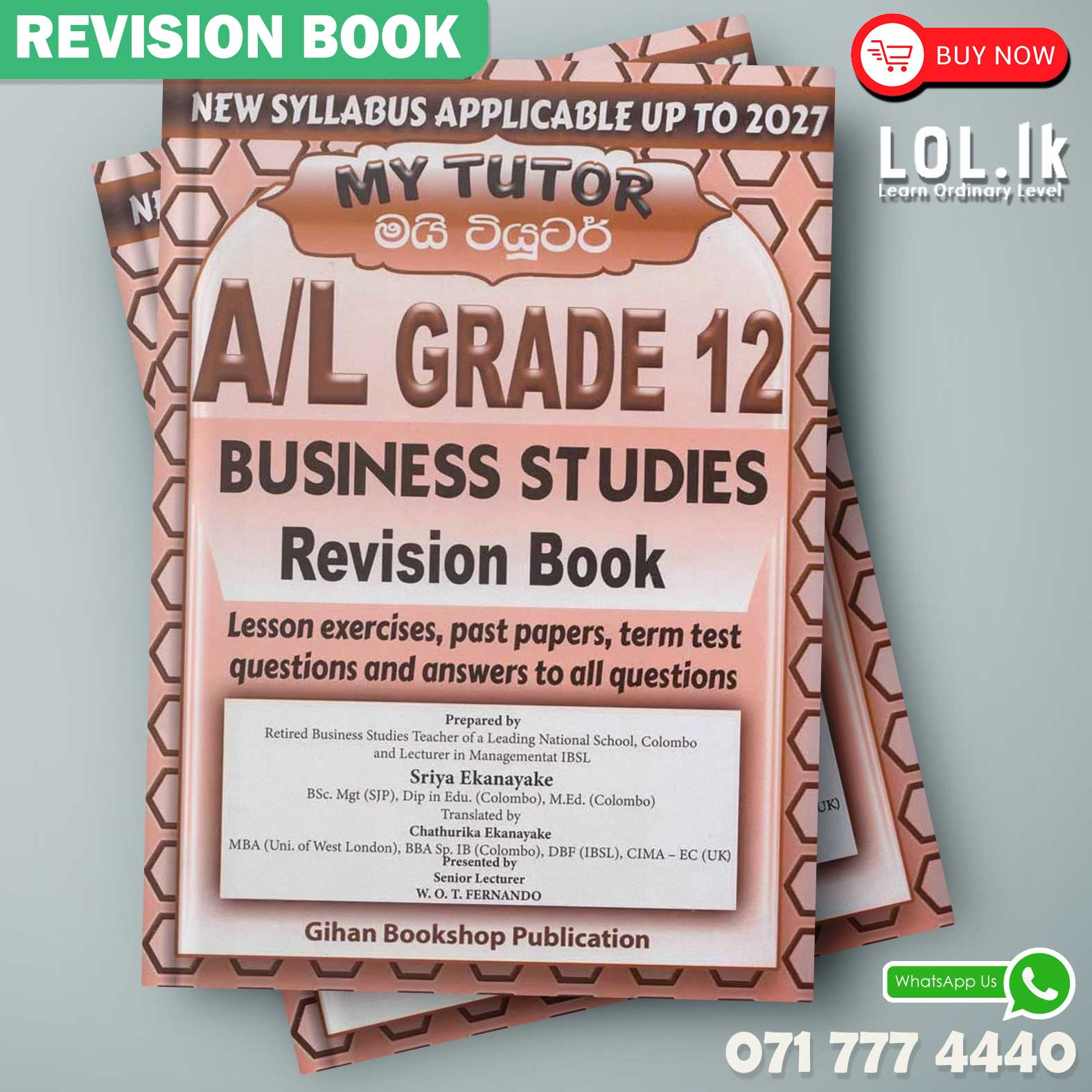 Grade 12 Business Studies Revision Book - English Medium