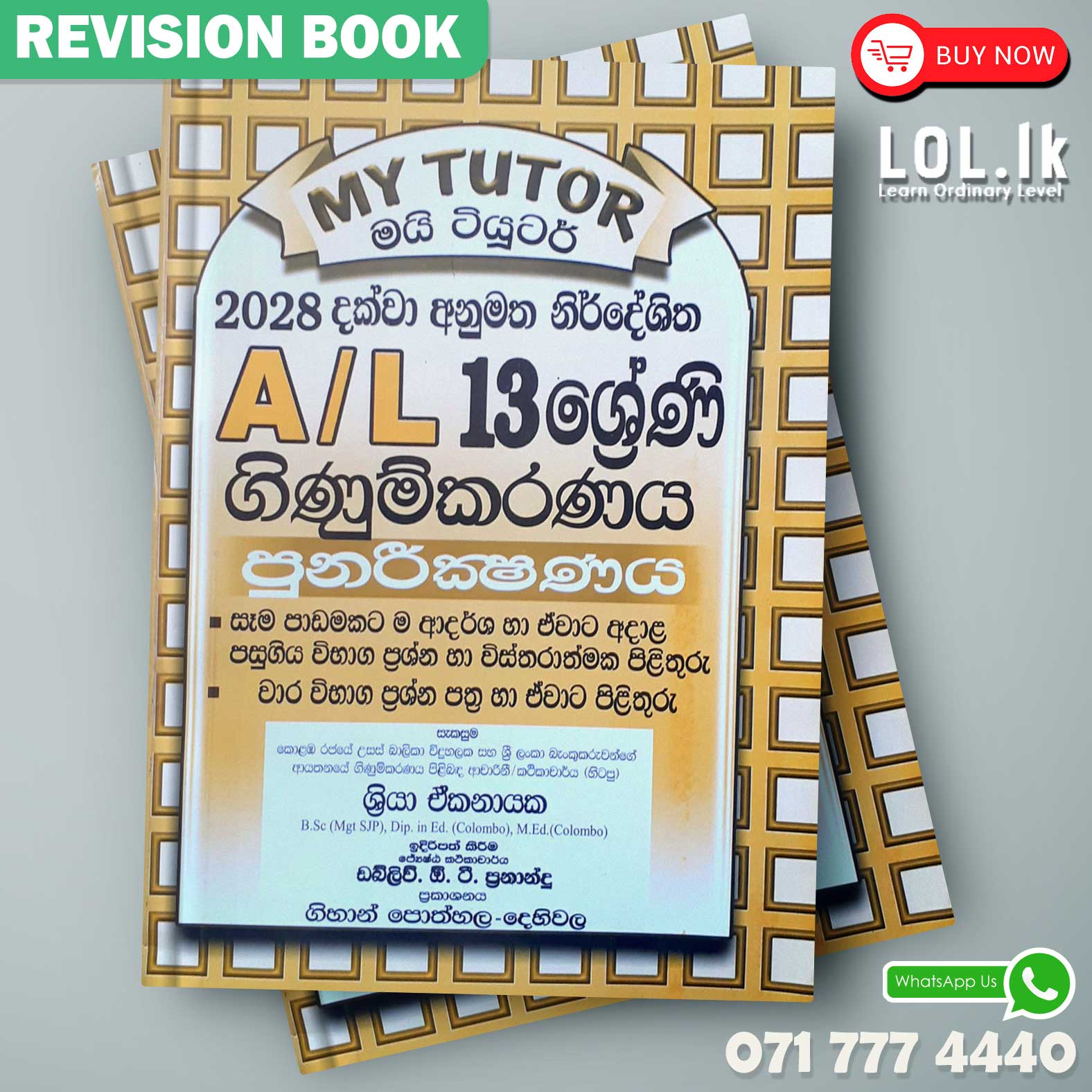 Grade 13 Accounting Revision Book - Sinhala Medium