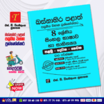 Western Province Grade 08 Sinhala Language Paper Book - SD Wijethunga Publications
