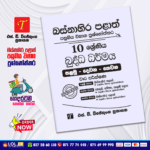 Western Province Grade 10 Buddhism Paper Book - SD Wijethunga Publications