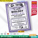 English Medium A/L Biology Past Paper Book 2025 - My Tutor Publication