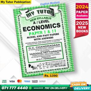 English Medium A/L Economics Past Paper Book 2025 - My Tutor Publication