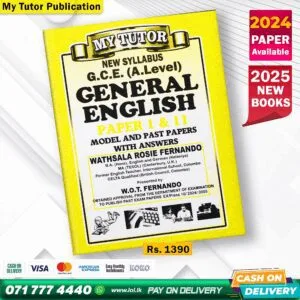 A/L General English Past Paper Book 2025 - My Tutor Publication