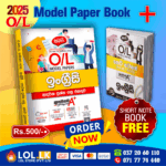 2025 O/L English Model Paper Book book cover