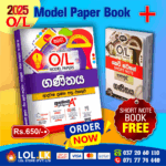 2025 O/L Mathematics Model Paper Book Cover