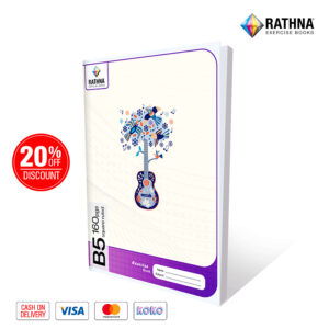 Rathna 160 pages square ruled B5 book front view