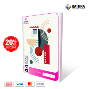 Rathna 200 pages square ruled CR book front view