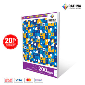 Rathna 200 pages single ruled Exercise book front view