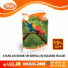 Atlas 80 Pages Square Ruled CR Book