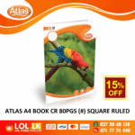 Atlas 80 Pages Square Ruled CR Book