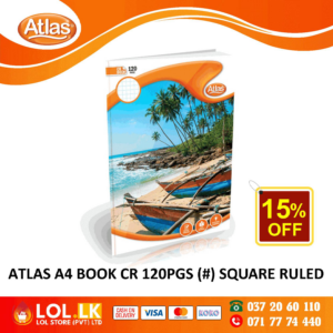 Atlas 120 Pages Square Ruled CR Book