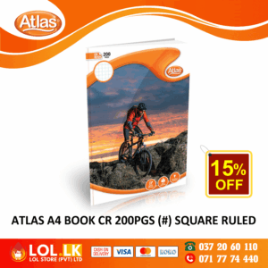 Atlas 200 Pages Square Ruled CR Book