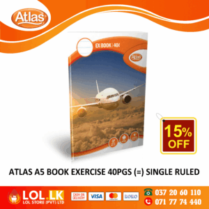 Atlas 40 Pages Single Ruled Exercise Book