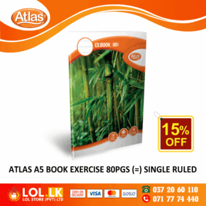 Atlas 80 Pages Single Ruled Exercise Book