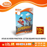 Atlas 80 Pages Practical 1/2″ Square Ruled Book