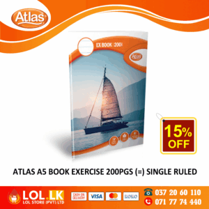 Atlas 200 Pages Single Ruled Exercise Book