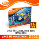 Atlas 40 Pages Black Drawing Book