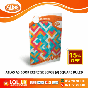 Atlas 80 Pages Square Ruled Exercise Book