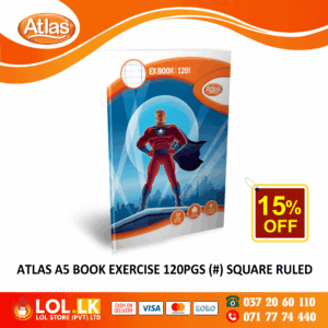 Atlas 120 Pages Square Ruled Exercise Book