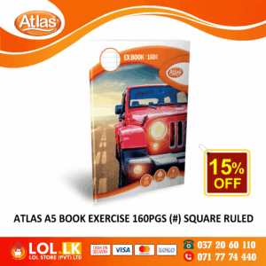 Atlas 160 Pages Square Ruled Exercise Book