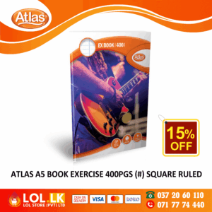 Atlas 400 Pages Square Ruled Exercise Book
