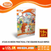 Atlas 80 Pages Practical 1″ Square Ruled Book