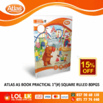 Atlas 80 Pages Practical 1″ Square Ruled Book
